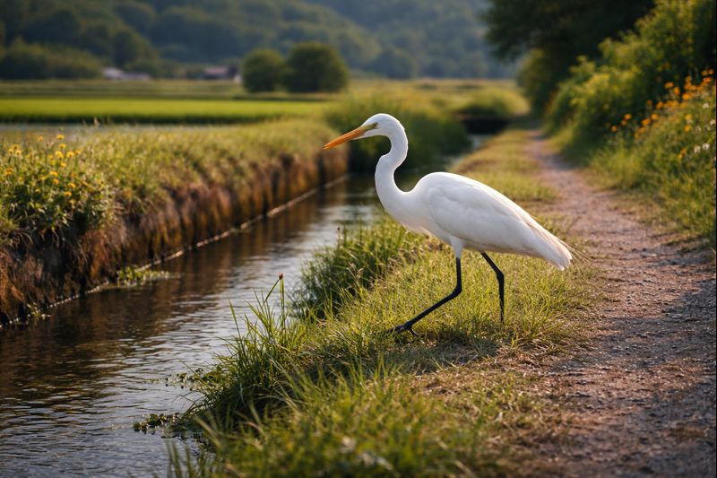 ダイサギとは|最大の白サギの特徴・生態・見分け方【せいかつ生き物図鑑】 | せいかつ生き物図鑑